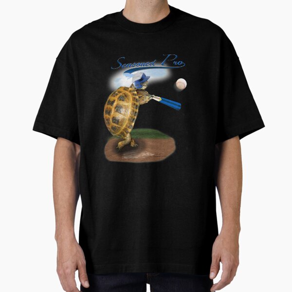 Tortoise Baseball Player - Seasoned Pro Oversized T-Shirt