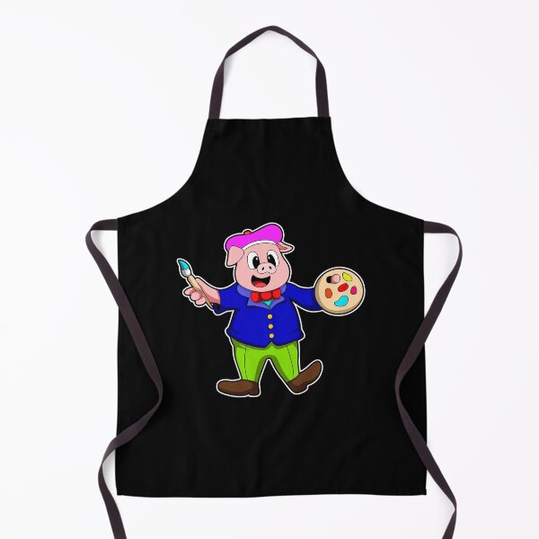 Item preview, Pig as Painter with Brush & Paint designed and sold by Snabdesign84.