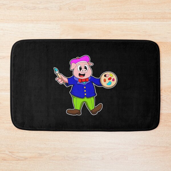 Item preview, Pig as Painter with Brush & Paint designed and sold by Snabdesign84.