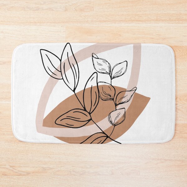 Item preview, Bohemian leaves with aesthetic neutral colors designed and sold by Doucheka.