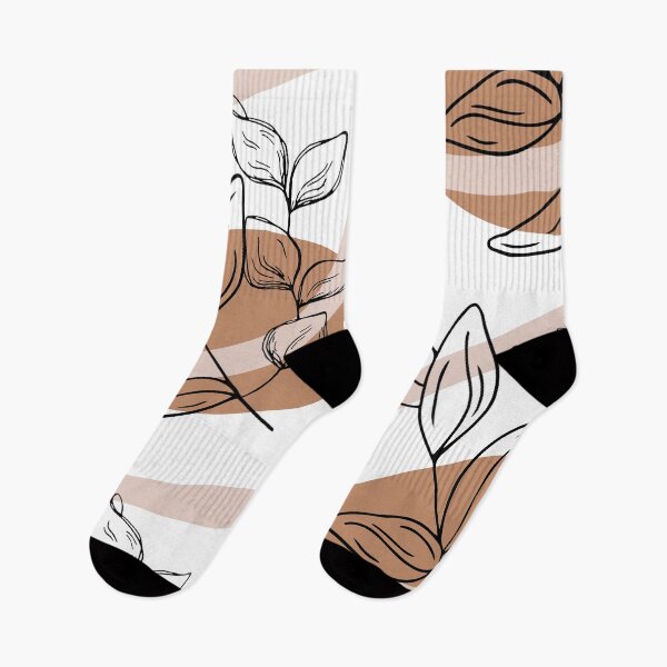 Item preview, Bohemian leaves with aesthetic neutral colors designed and sold by Doucheka.