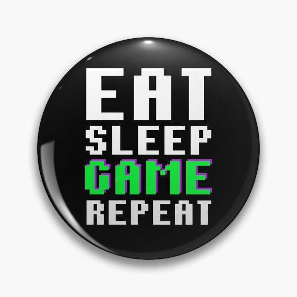 Item preview,  Eat Sleep Game Repeat Gamer Esports Gaming Quote designed and sold by sillyquestions.