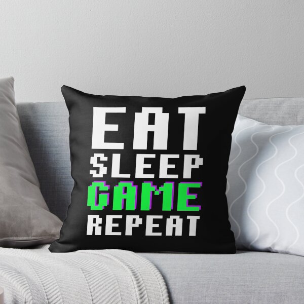 Item preview,  Eat Sleep Game Repeat Gamer Esports Gaming Quote designed and sold by sillyquestions.