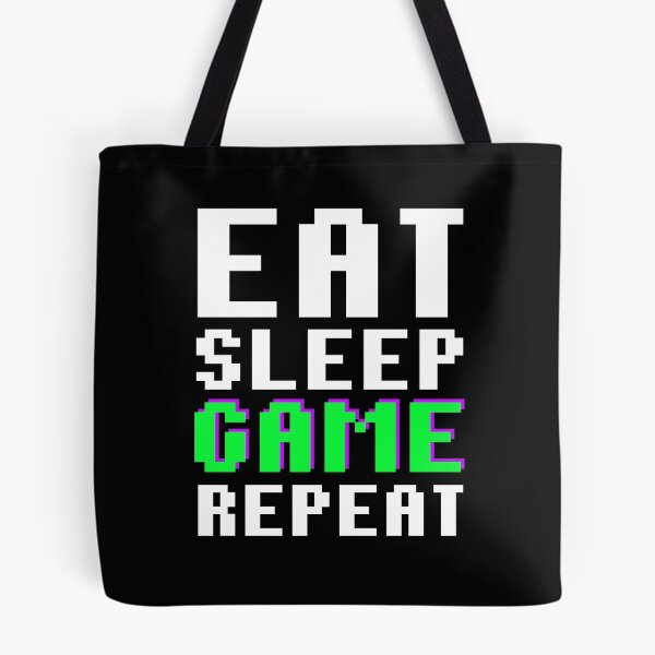 Item preview,  Eat Sleep Game Repeat Gamer Esports Gaming Quote designed and sold by sillyquestions.
