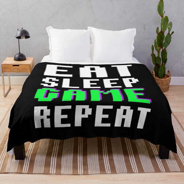 Item preview,  Eat Sleep Game Repeat Gamer Esports Gaming Quote designed and sold by sillyquestions.
