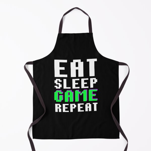 Item preview, Eat Sleep Game Repeat Gamer Esports Gaming Quote designed and sold by sillyquestions.
