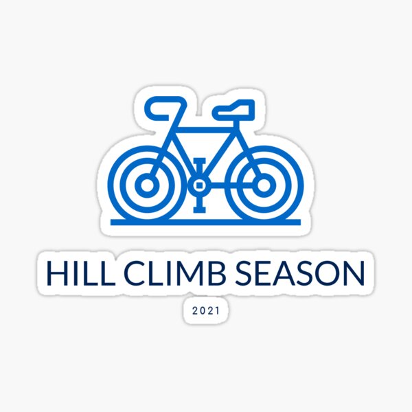 "Hill Climb 2021" Sticker for Sale by BrainShocker Redbubble