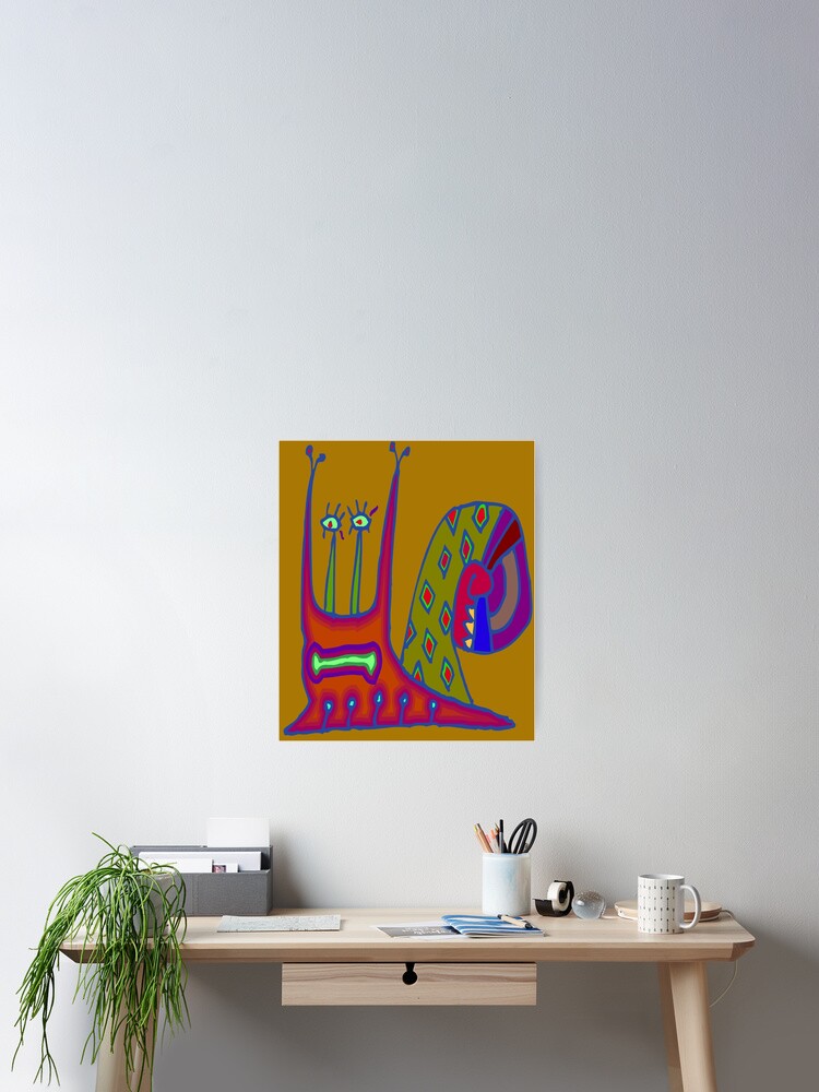 Thumbnail 2 of 3, Poster, Snail #1 designed and sold by DayColors.
