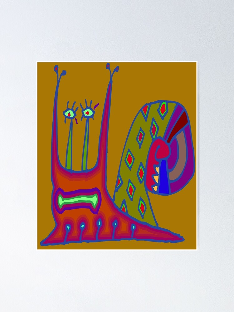 Thumbnail 1 of 3, Poster, Snail #1 designed and sold by DayColors.