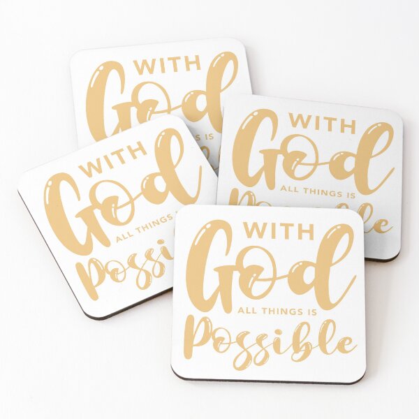 Item preview, with God all things possible designed and sold by Riza Aprilliana.