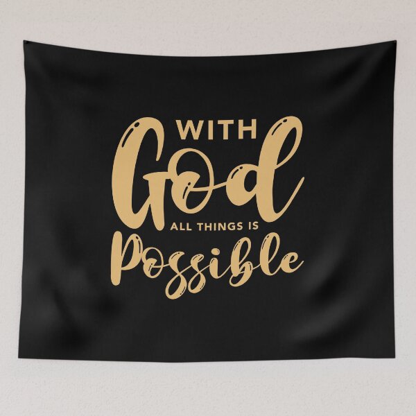 Item preview, with God all things possible designed and sold by Riza Aprilliana.