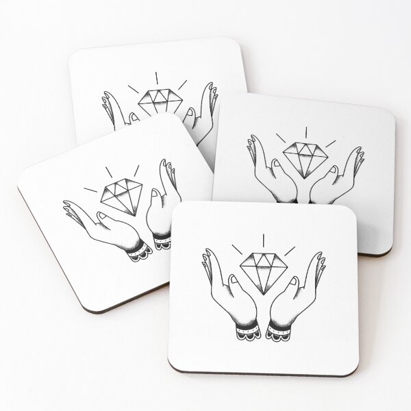 Item preview, Esoteric hands diamonds gem symbol designed and sold by DerSenat.