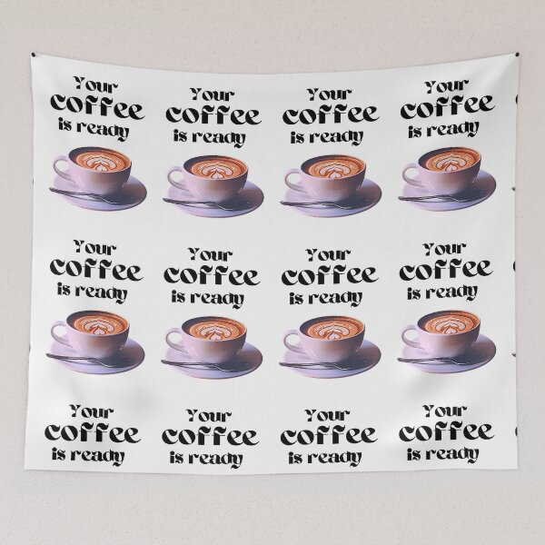 Item preview, Your cup of coffee is ready and it has some cream with a pattern on top #2  designed and sold by AnnaBBS.