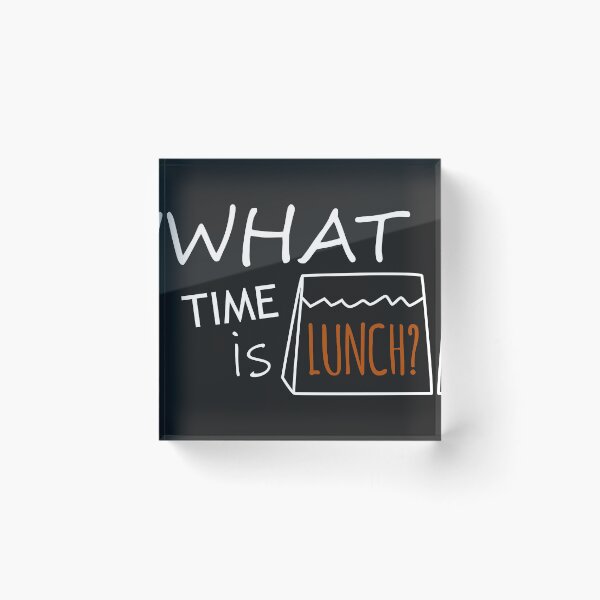 Item preview, What Time is Lunch - White Orange Color designed and sold by olivergraham.