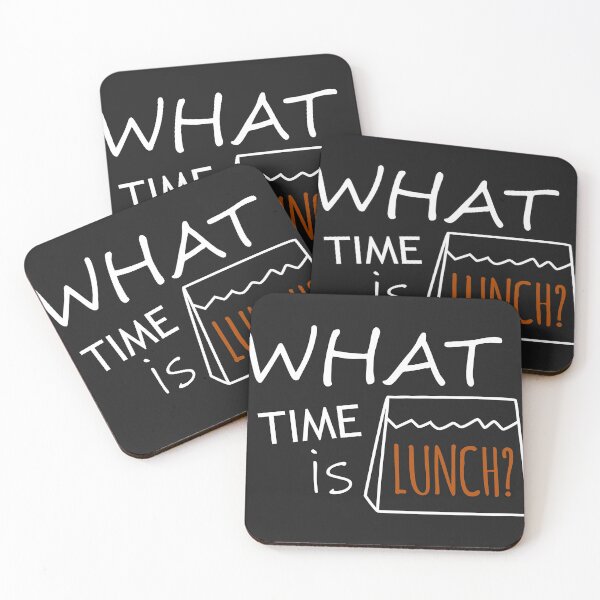 Item preview, What Time is Lunch - White Orange Color designed and sold by olivergraham.