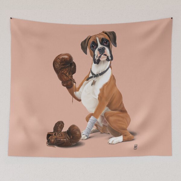 Item preview, The Boxer (Colour) designed and sold by rob art | illustration.