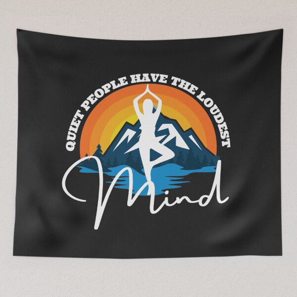 Item preview, Quiet people have the loudest mind (Yoga Pose) designed and sold by UnboundFull.