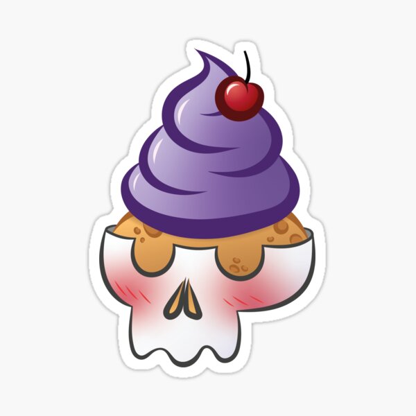 Le Cupcake crâne Sticker