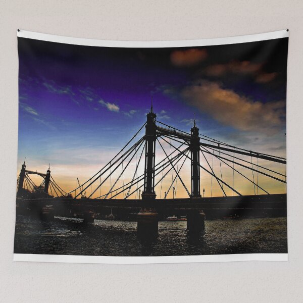 Item preview, Albert Bridge River Thames London designed and sold by AndyEvansPhotos.