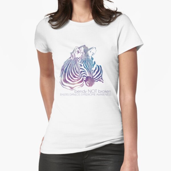 bendy NOT broken (EDS awareness Fitted T-Shirt