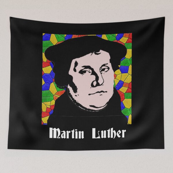 Item preview, Martin Luther Lutheran Symbol Distressed 5 Solas Stained Glass window designed and sold by funnytshirtemp.