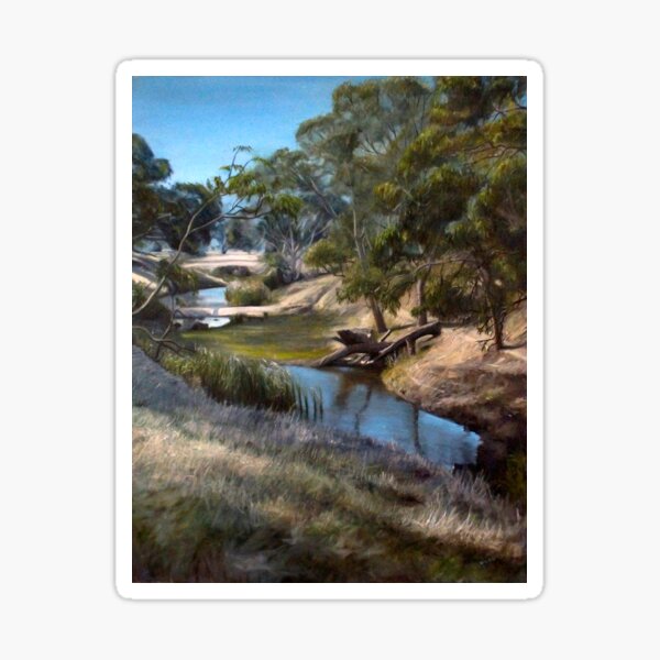 Item preview, The Creek - Oil Painting by Adelaide Artist Avril Thomas designed and sold by AvrilThomasart.