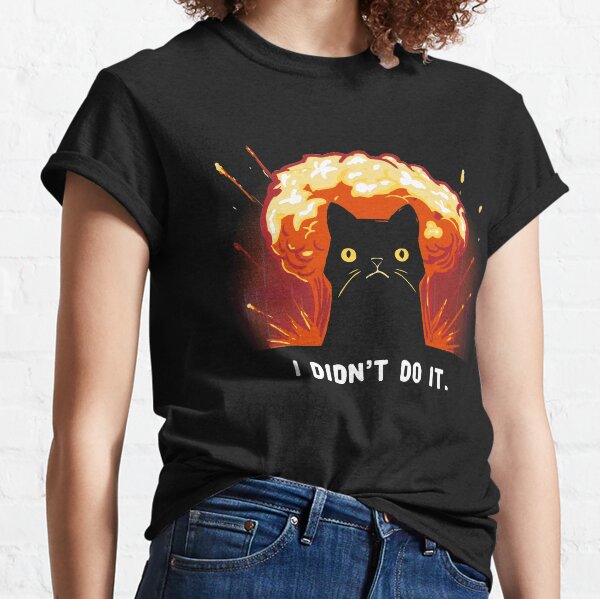 LUCKY BLACK CAT shirt  hand embroidered tshirt cotton  good luck gift  wiccan cat familiar  black cat mom shirt  cat lover gift
