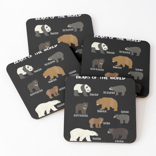 Item preview, Bears Of The World Grizzly Bear Panda Black Polar designed and sold by IlyasMusliyevic.