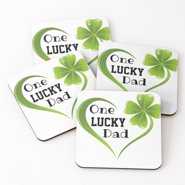 Item preview, one lucky dad with heart clover designed and sold by LumeLush.