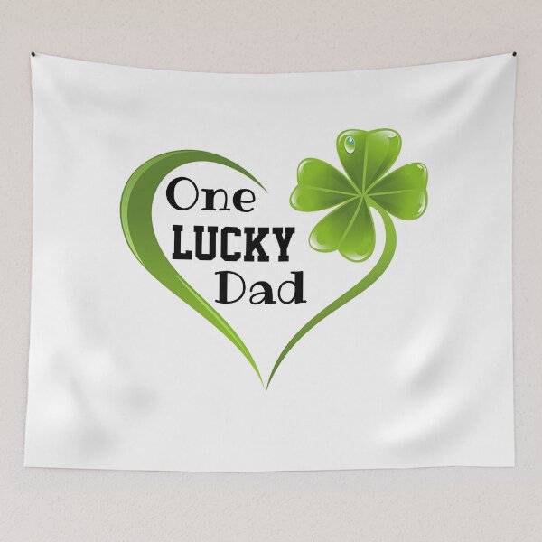 Item preview, one lucky dad with heart clover designed and sold by LumeLush.