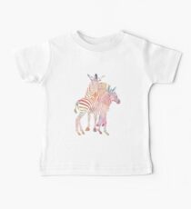 Colourful Zebras Baby Tee