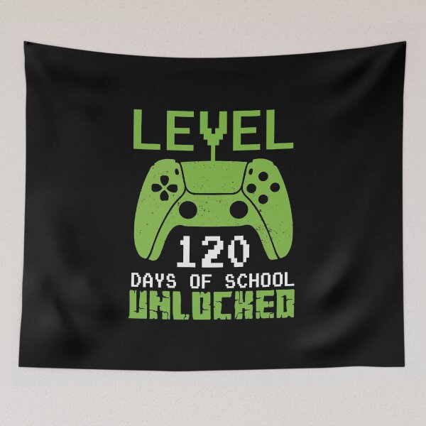 Item preview, 120 Days Of School  For Kids Video Gamer Boy Girl Funny designed and sold by Theobsessed01.