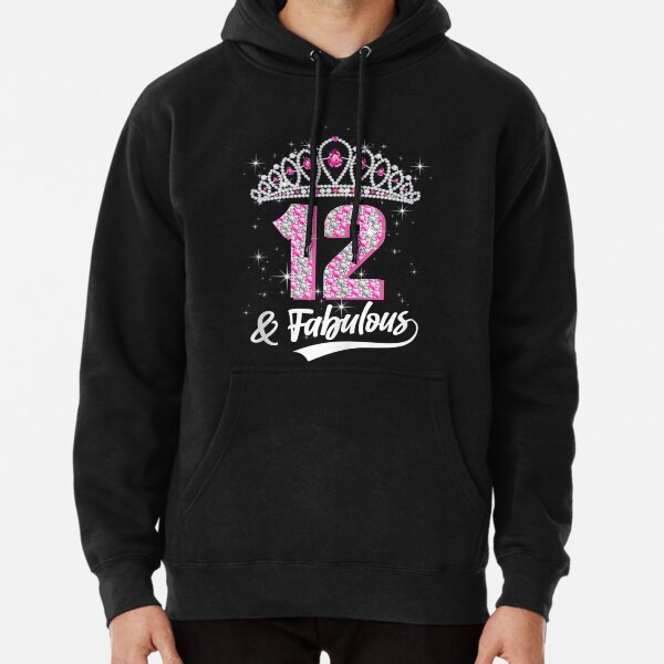 Sweat A Capuche Epais 12eme ay Tenue 12 Ans Fille Flamant Amant Mignon Cadeau De Fete D Anniversaire Par Stella1 Redbubble