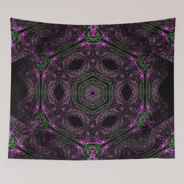 Item preview, Purple and Green Pattern Interlocked designed and sold by Geoff Treagus.