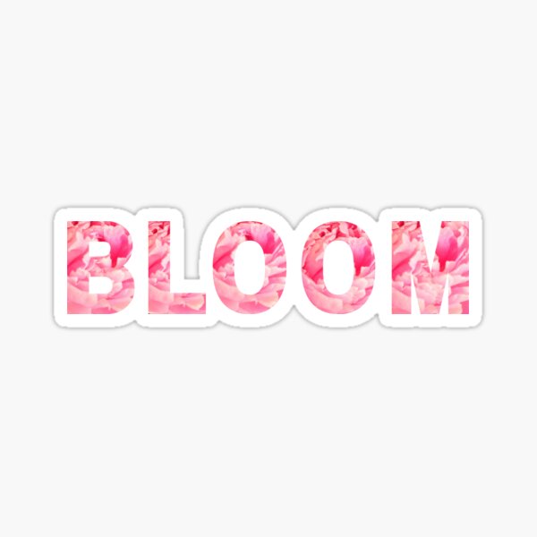Pink Peony Bloom | FLOWER WORDS Sticker