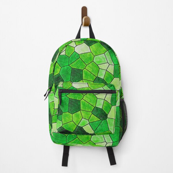Item preview, Stained Glass Shards Green designed and sold by funnytshirtemp.