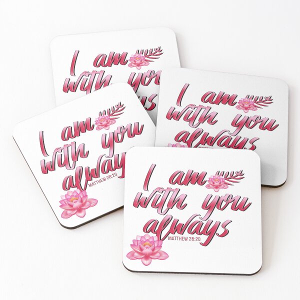 Item preview, i am with you always(pink flower) designed and sold by josephfanous.