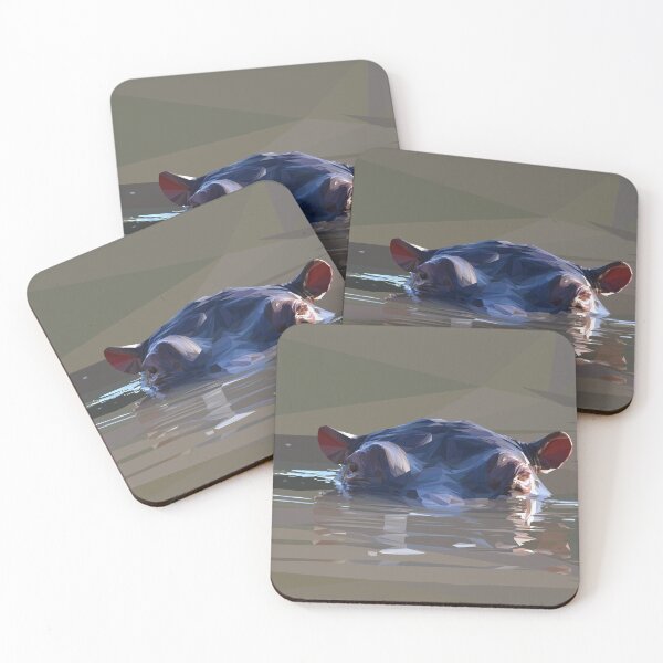 Item preview, Submerged Hippo designed and sold by ErinFCampbell.
