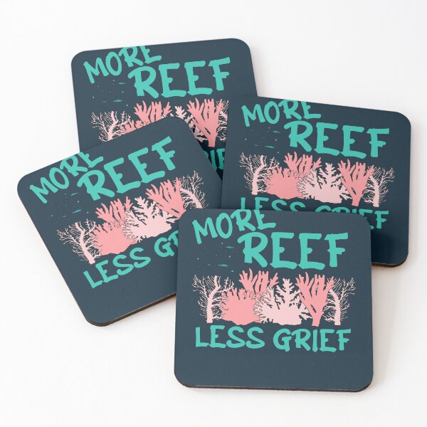 Item preview, More Reefs Less Grief Save Coral Reefs Marine Biologist Gift designed and sold by JokeGysen.