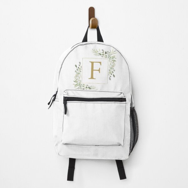Item preview, Gold Letter F Monogram Watercolor Greenery designed and sold by theimagezone.