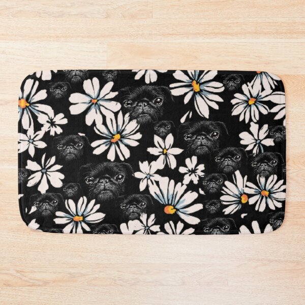 Item preview, Black Pugs And Daisy  designed and sold by THISPUGVIBE.