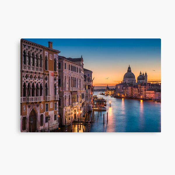 Sunrise at the Grand Canal Canvas Print
