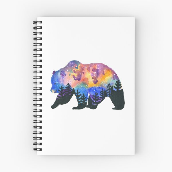 Item preview, Grizzly Galaxy Watercolor  designed and sold by Amber Schiltz.