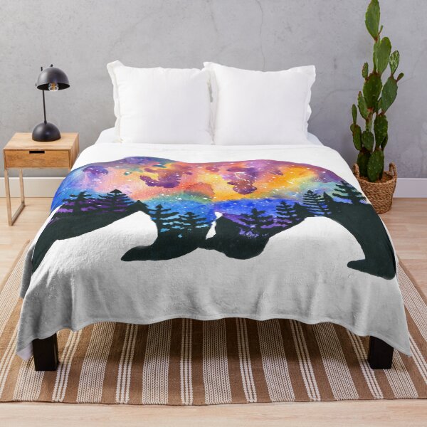 Item preview, Grizzly Galaxy Watercolor  designed and sold by Amber Schiltz.