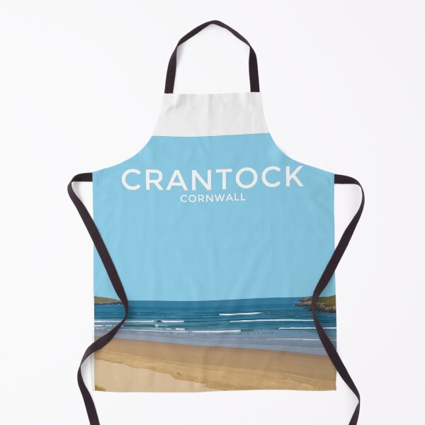 Item preview, Crantock, Cornwall Seaside Art Print Travel Poster designed and sold by ShopSBDesign.
