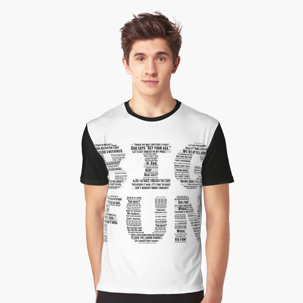  Heathers Big Fun Lyrics Graphic T Shirt By Gracereed Redbubble