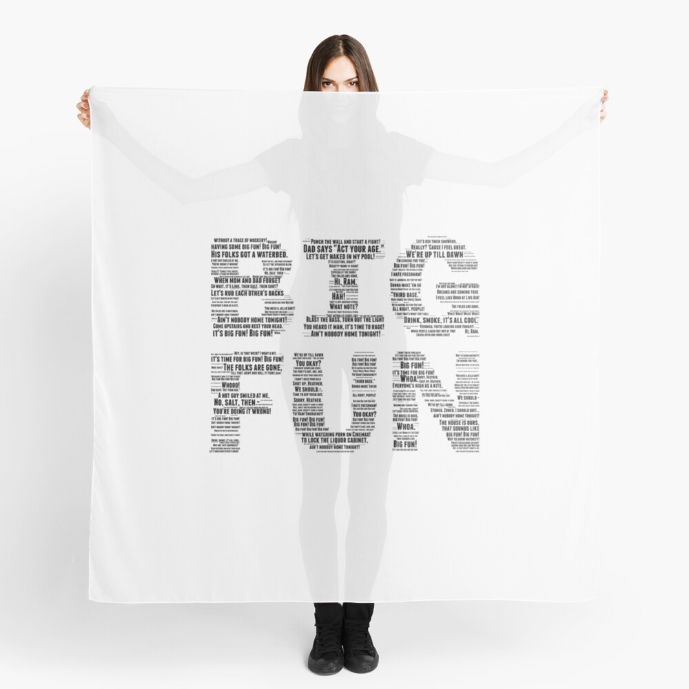 heathers-big-fun-lyrics-scarf-by-gracereed-redbubble