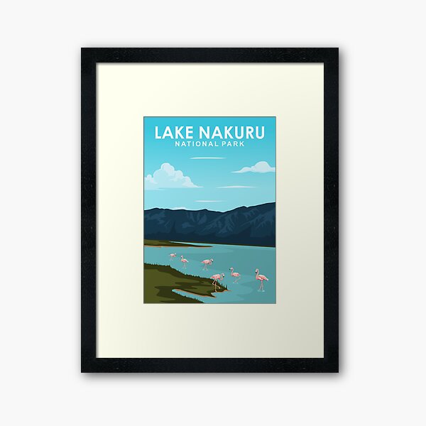 Item preview, Lake Nakuru National Park Kenya Travel Poster designed and sold by Stadify.