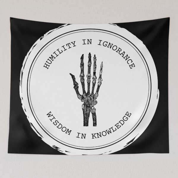 Item preview, Humility in ignorance, wisdom in knowledge // dark academia quotes designed and sold by vela-ramhorn.