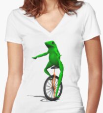 Dat Boi Women's Fitted V-Neck T-Shirt